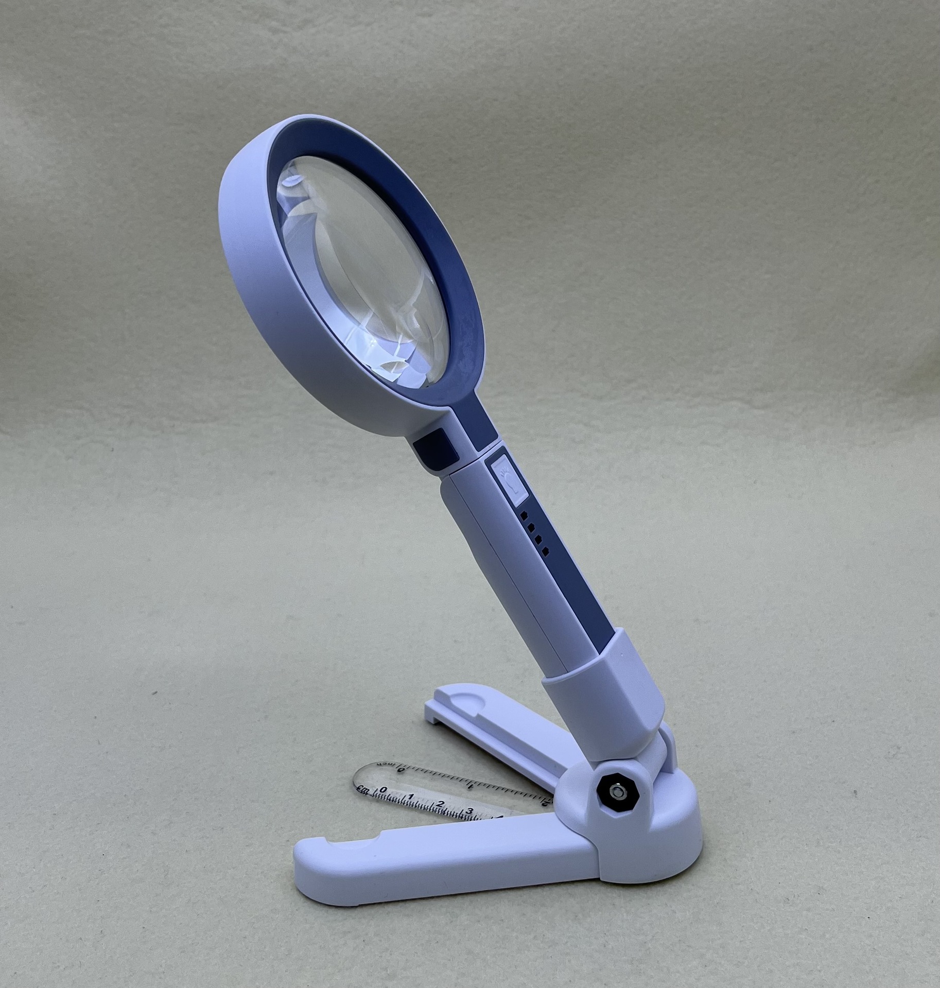 Rechargeable Touch Switch 18led Lamp Desktop Handheld Folding Desktop with a Scale Measuring Function Magnifying Glass