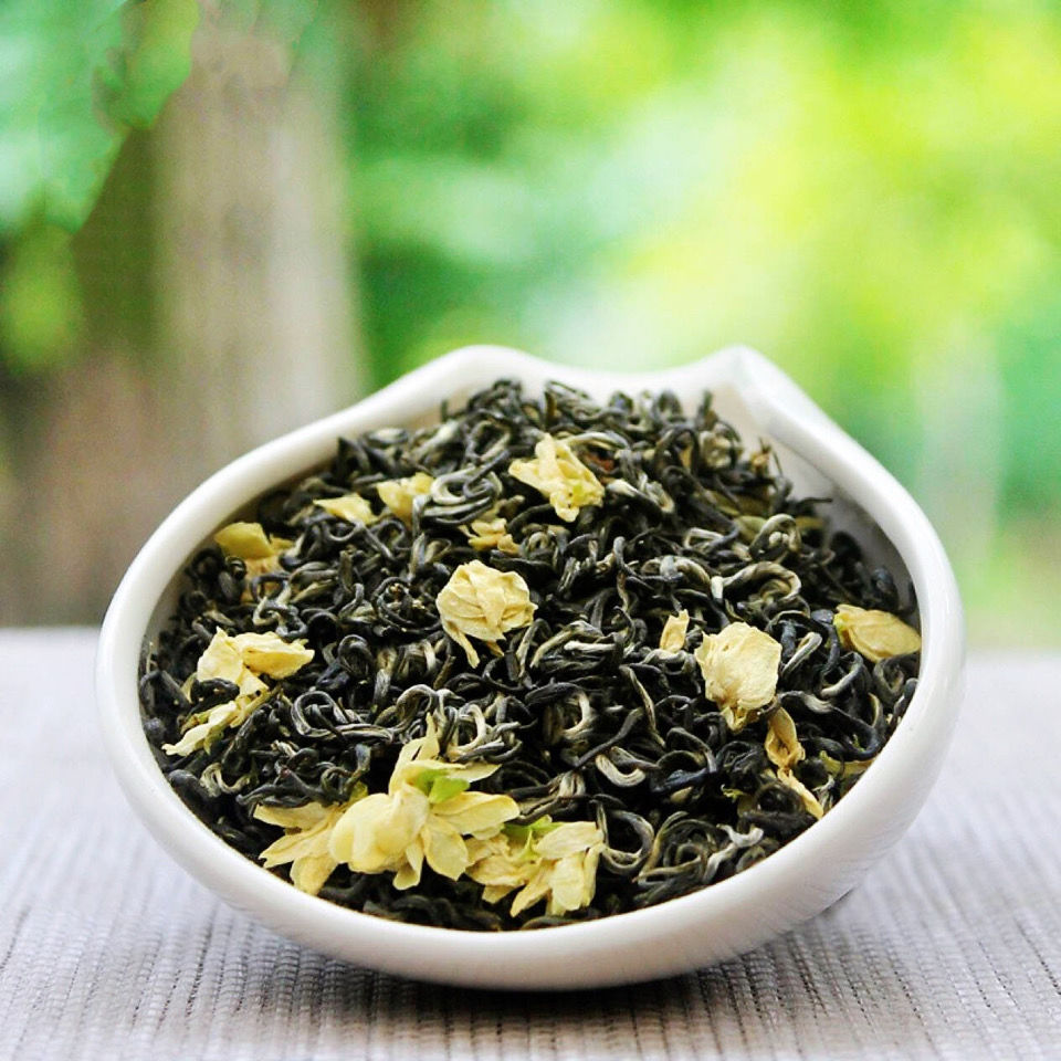 2022新茶明前雪竹飘雪四川雅安浓香型茉莉花茶蒙顶山绿茶袋装250g