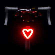自行车灯尾灯充电夜骑灯山地车骑行灯警示装备配件单车公路车后灯