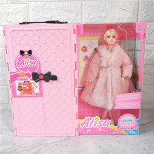 新款甜美娃娃时尚衣橱间多款换装搭配装饰配件女孩公主过家家玩具