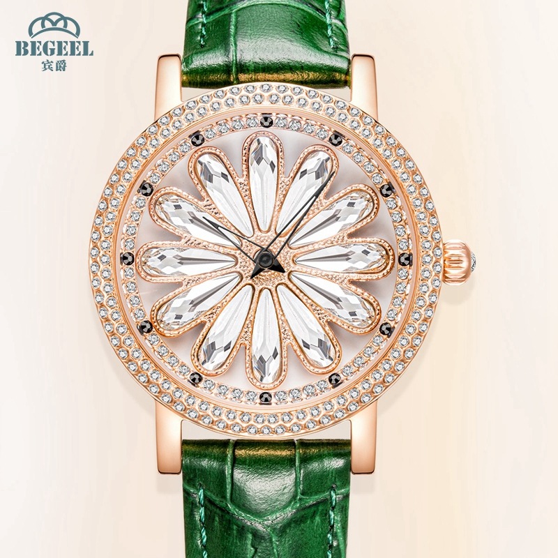 瑞士宾爵手表钟表商务轻奢配饰女表墨绿表带b1510l-阿里巴巴