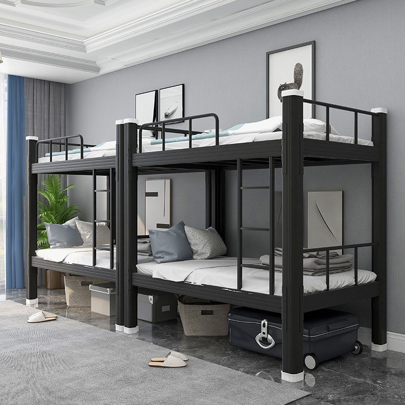 上下铺铁架床学生公寓床学校组合高低型材铁床工地员工宿舍双层床