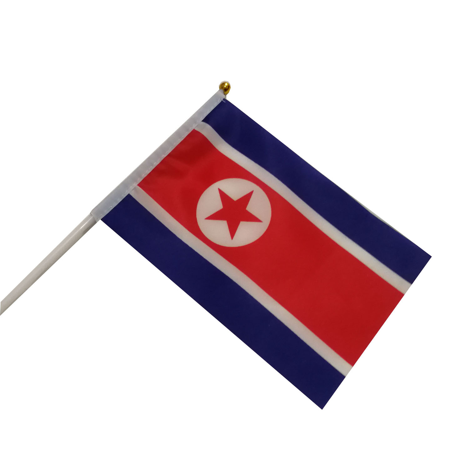 【跨境供应】朝鲜小国旗定制14*21手摇旗大选广告小旗帜定做