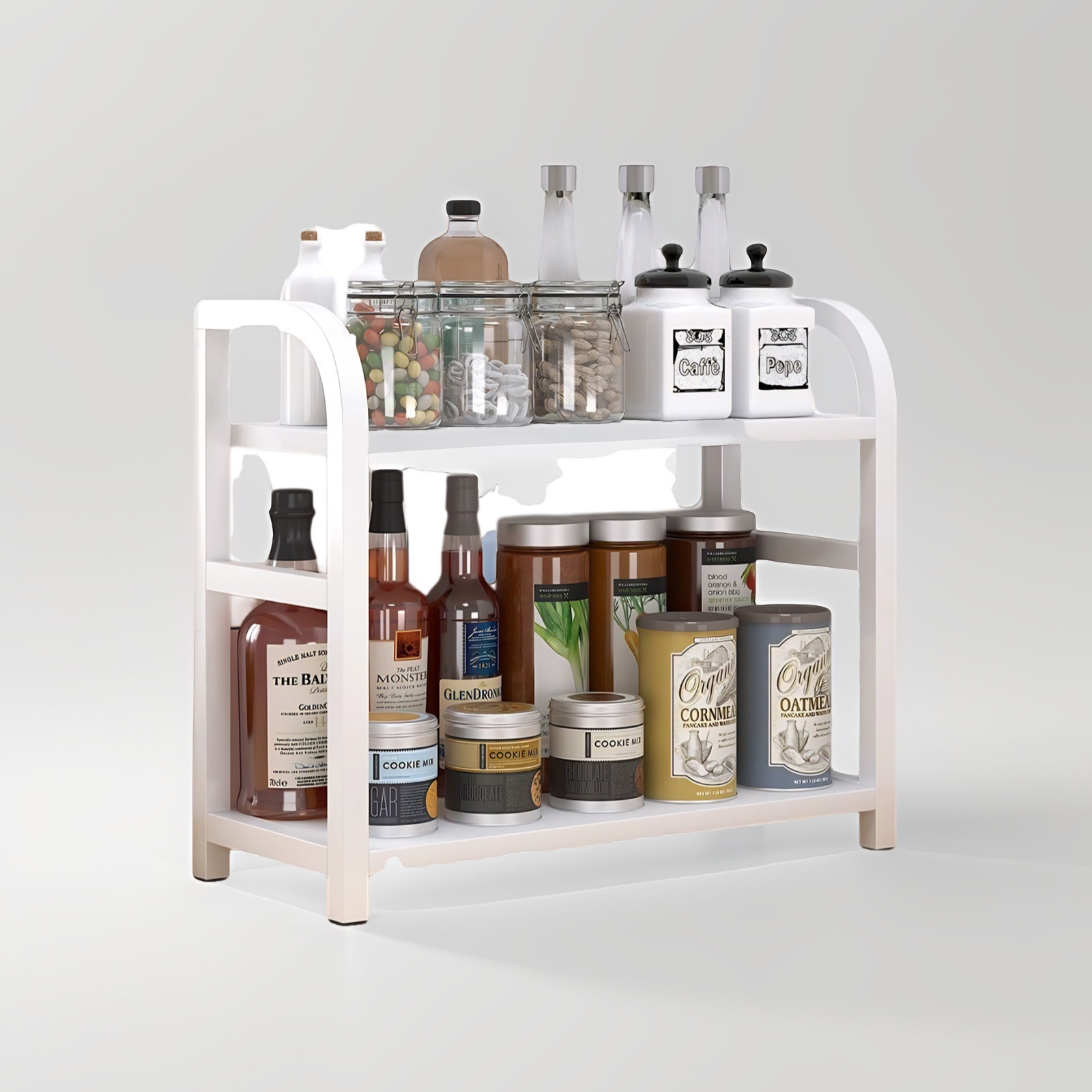 免打孔厨房置物架多层佐料调料架便打理台面多功能储物架跨境直供