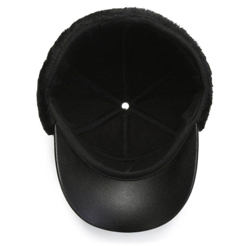 [Spot Delivery in Seconds] Winter Warm Cotton Hat Men's Hats for the Elderly Middle-Aged and Elderly Fleece-Lined Earflaps Baseball Cap Men