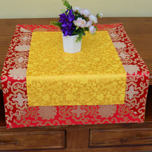 藏式供佛桌布佛台布供桌布佛台布家用特色布艺富贵花中式茶几