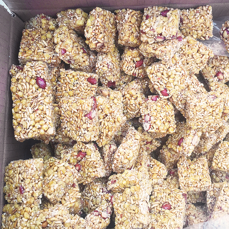 传统农家手工花生炒米糖米花糖安徽特产米糖休闲食品老式小吃零食