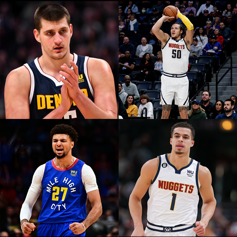 掘金队15号约基奇球衣美式篮球服宣告城市版27穆雷1小波特50戈登