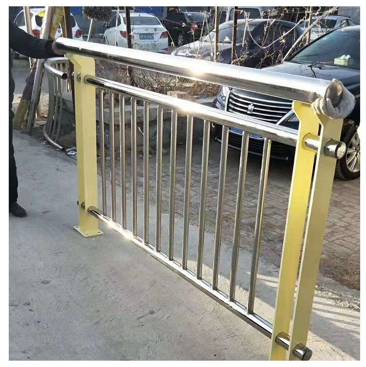 现货批发 不锈钢复合管护栏 桥梁河道景区人行道路不锈钢护栏