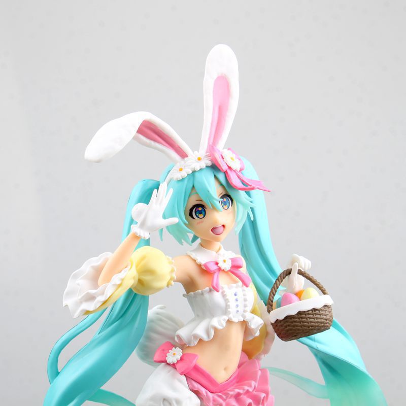 初音未来 miku 四季系列 春服ver 兔耳初音 景品手办模型盒装摆件