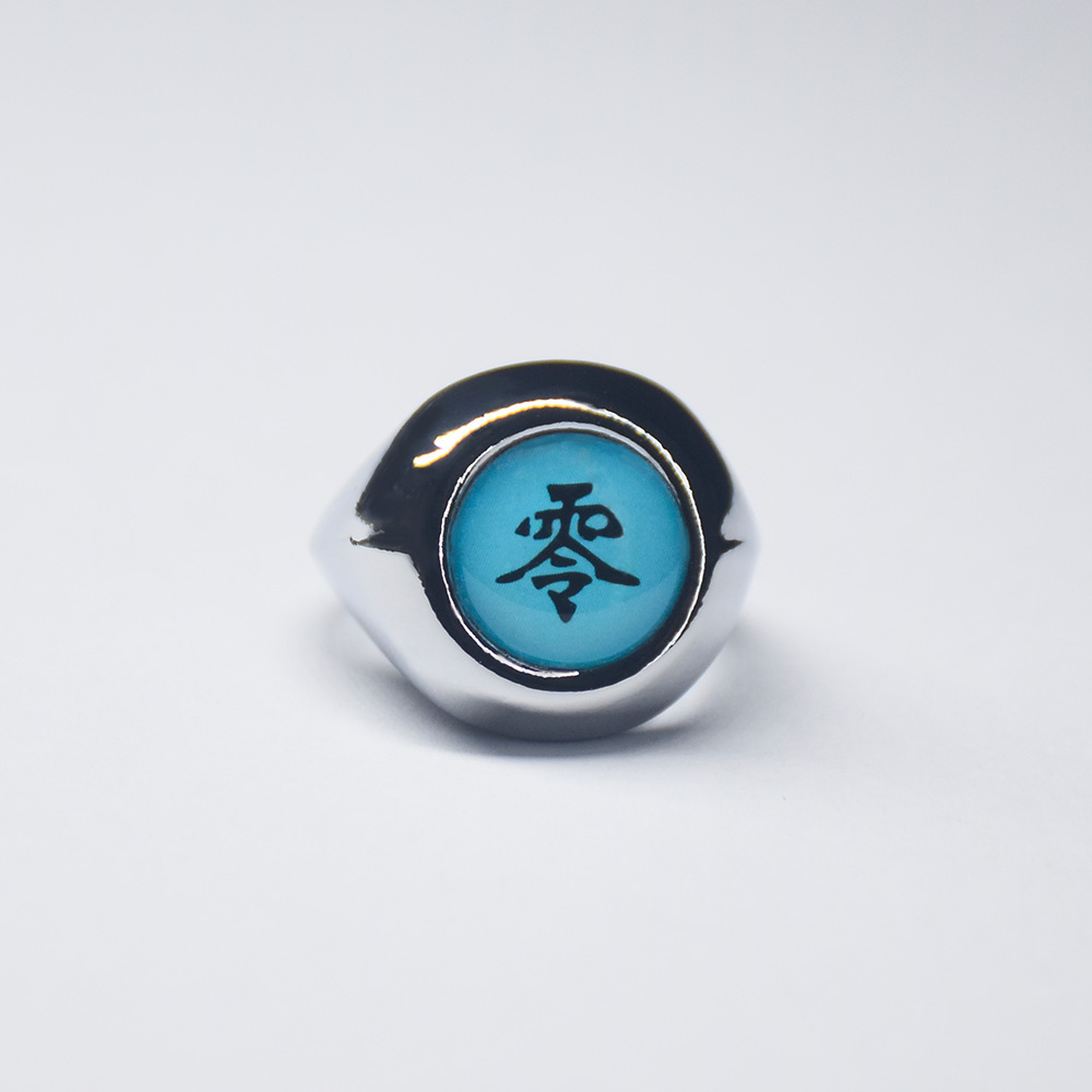 Naruto Anime Peripheral Ring Set Xiaozhu Itachi Uchiha Ring Naruto Programmatic Hand Necklace