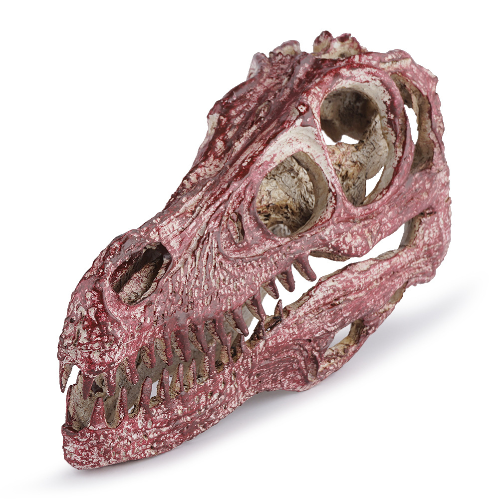 迅猛龙头骨 树脂工艺品 骷髅头 个性摆件 恐龙骨架 外贸供货 礼品