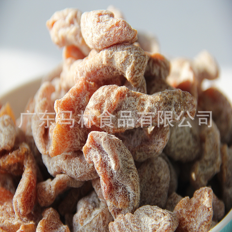 马林食品散装佛手果干盐津桃条新兴凉果特产蜜饯休闲零食果脯20斤