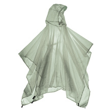 厂家尼龙雨衣涂硅PU防水轻薄连体雨披跨境外贸登山徒步背包雨披