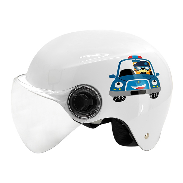 3C Certified Feiku Brand Electric Car Motorcycle Children's Cartoon Helmet Four Seasons Universal Wholesale and Retail