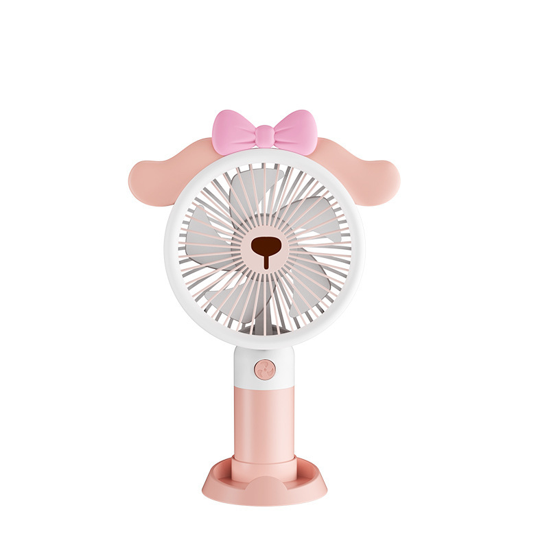 2024 Popular Cartoon Cute Creative New Mini Little Fan USB Portable Charging Interface Fan Wholesale