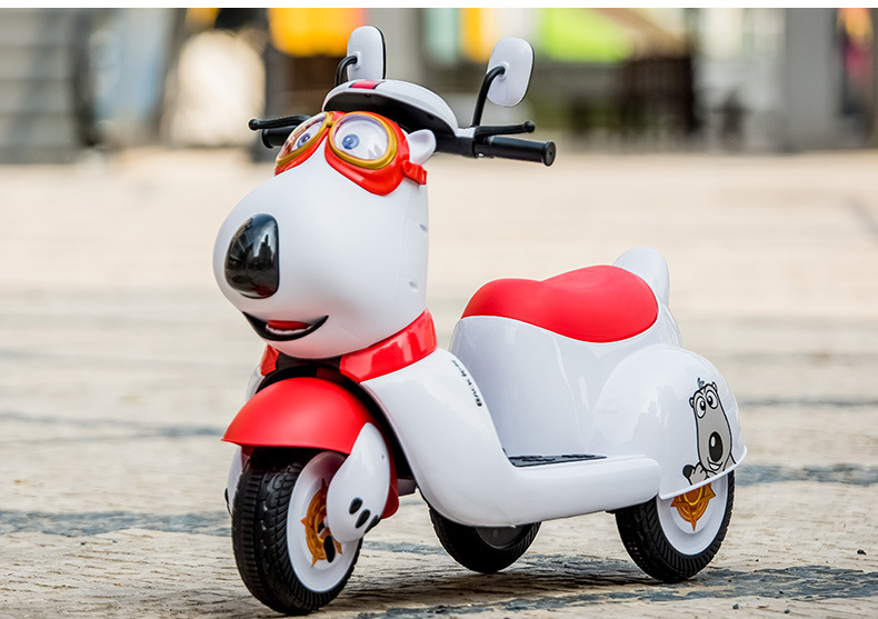 贝肯熊摩托车儿童电动摩托车可坐人幼儿小孩三轮车充电瓶童车