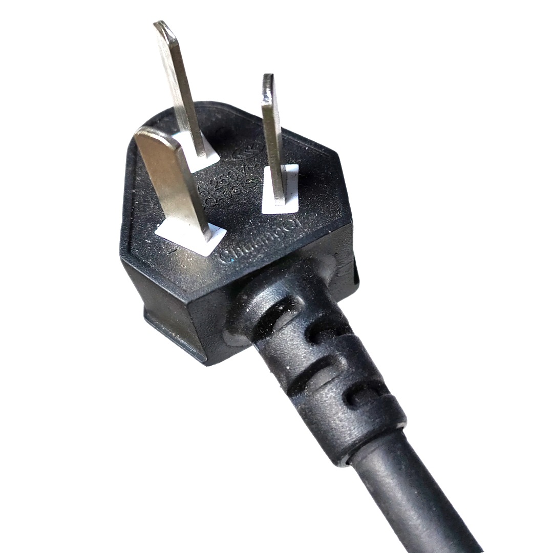 国内三极电源插头3芯直头插头电源线psb-10插头