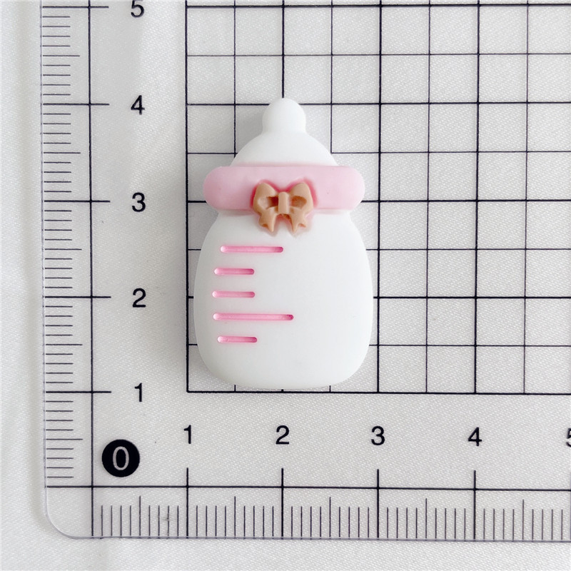 Simulation Feeding Bottle Bib Girl Avatar Resin Jewelry Accessories DIY Phone Case Hair Clips Hair Accessories Cup Sticker Decoration