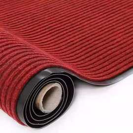 入户进门垫商用可裁剪绒面七条纹防滑垫子卷材地毯 双条纹地垫