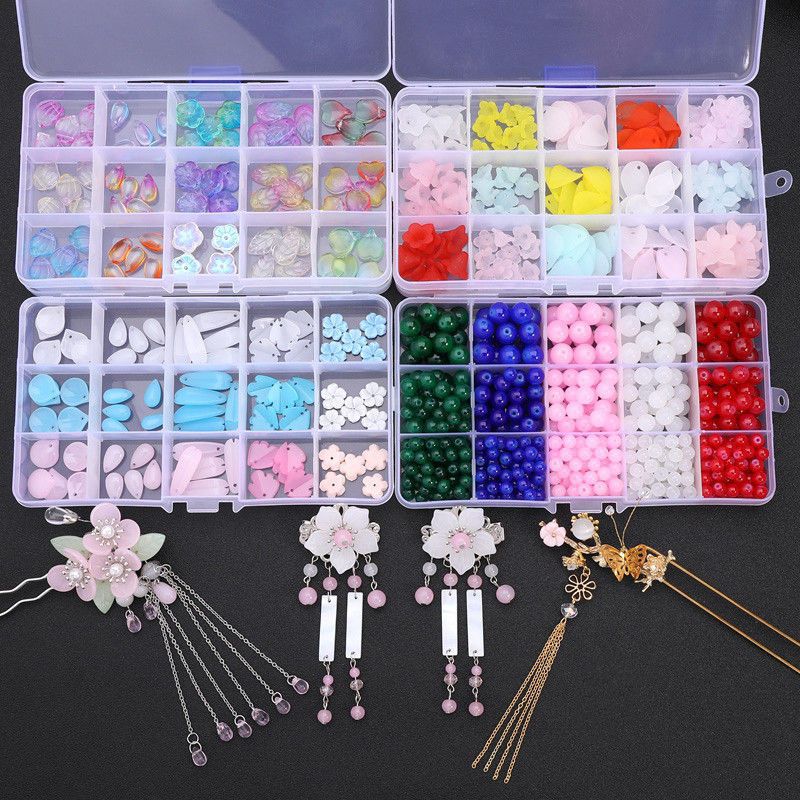 手工diy古风发饰品制作步摇成人发簪材料包自制汉服璎珞头饰配件