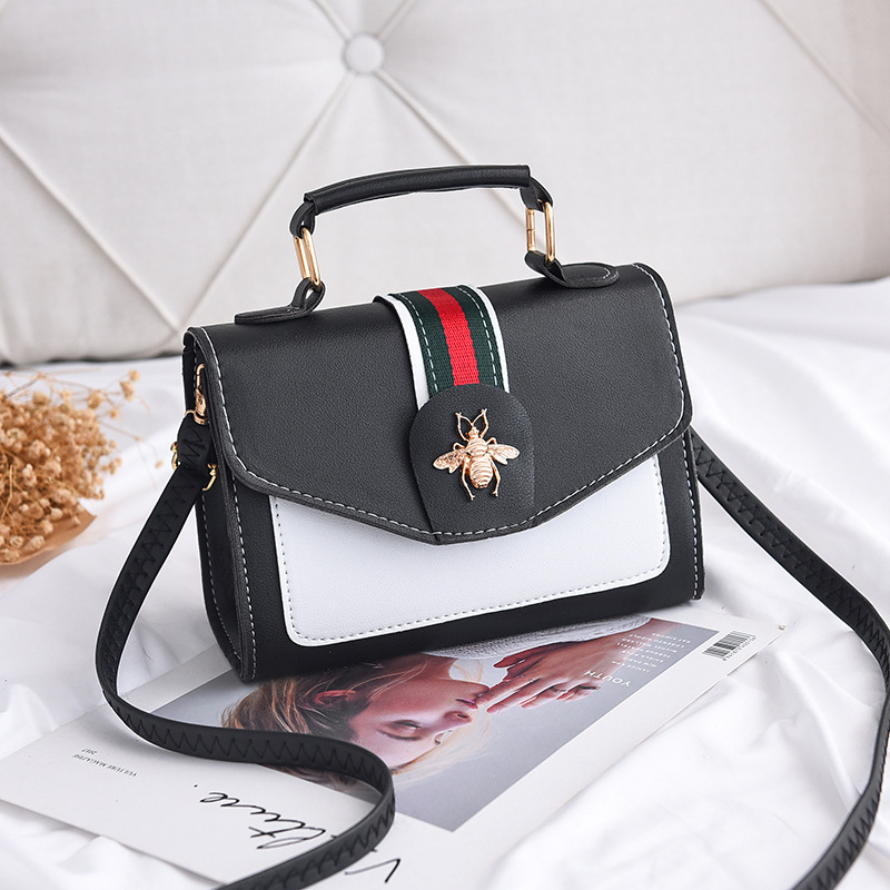 Women's Bag New Portable Crossbody Bag Korean Style Small Square Bag Temperament Wild Shoulder Fashion Portable Shape-Fixed Bag