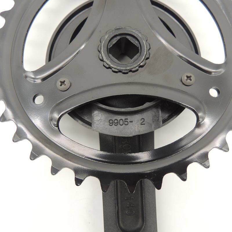 黑色自行车超轻牙盘铝合金曲柄牙盘38t齿汉堡片均码山地车牙盘