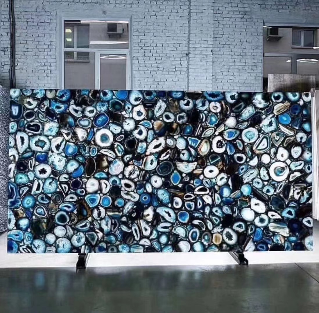 玛瑙半宝石大理石 天然大理石板材 台面石材奢石背景墙透光石