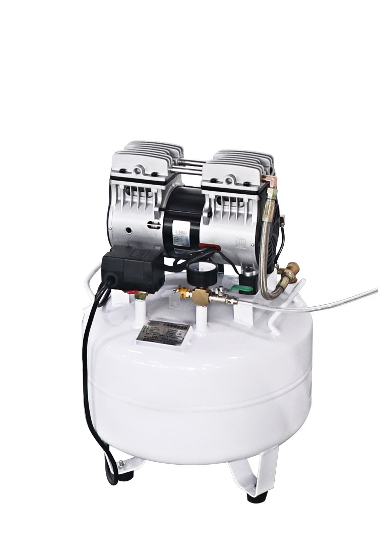 牙科空压机一拖一小型高压空气压缩机用静音齿科冲气泵