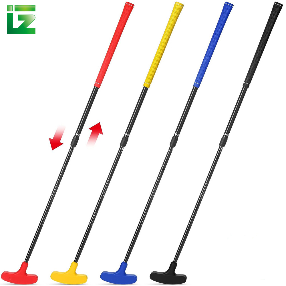 Manufacturer Golf Retractable Putter Adjustable Children Adult Double-Sided Club Golf Practice Products