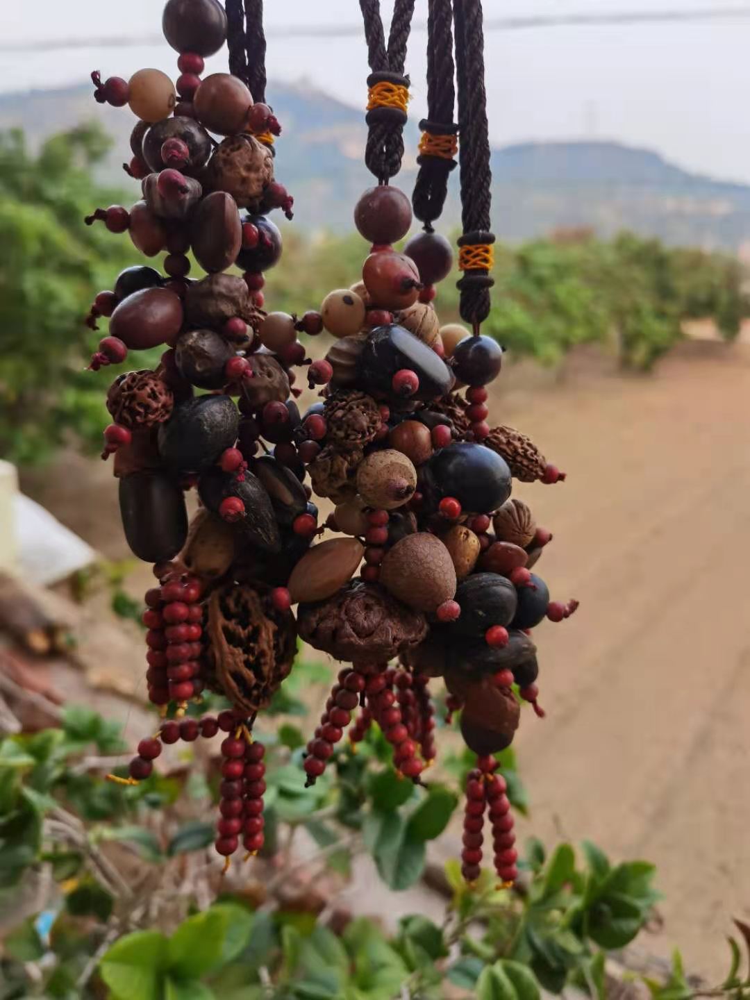 海之蓝新品佛珠手串现货佛手龙骨普提十八子车挂批发 挂件饰品