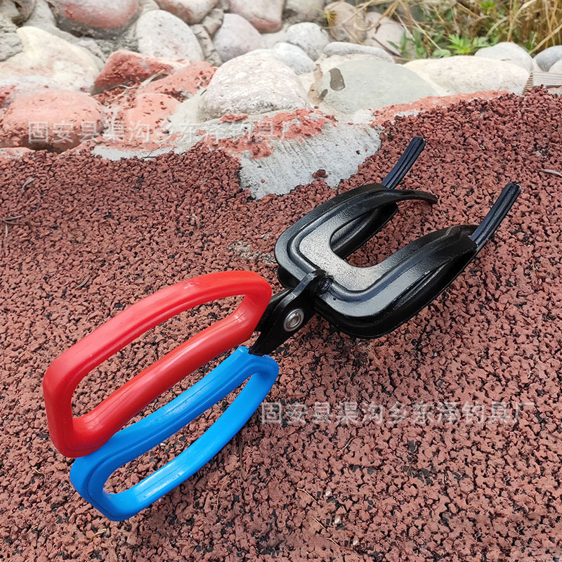 控鱼钳子抓鱼夹抓鱼器夹鱼夹子双齿三齿大小号