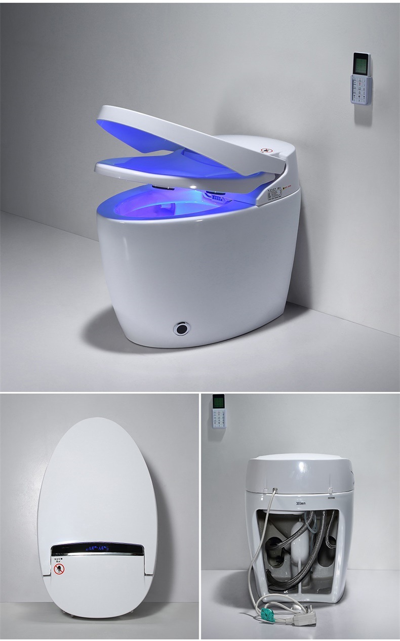 智能马桶家用全自动一体式防臭电动冲洗烘干即热式坐便器生产厂家