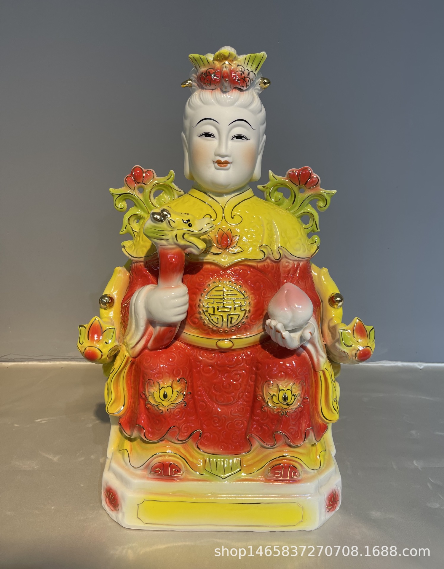 泰山娘娘泰山奶奶碧霞元君骊山老母陶瓷工艺品摆件无生老母