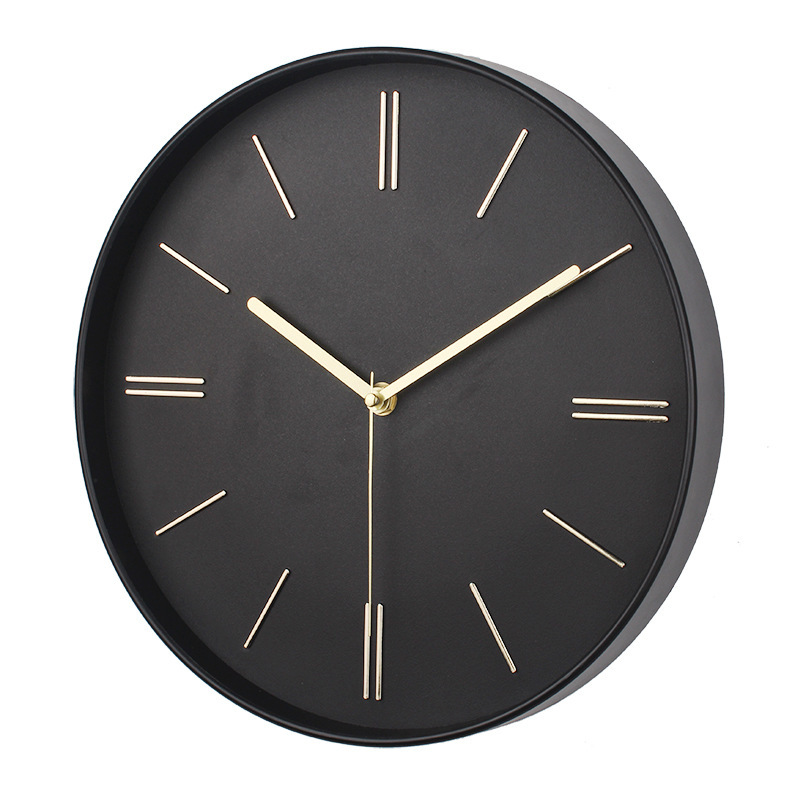 [12 Inch 30cm] Simple Living Room Clock Mute Fashion Three-Dimensional Wall Clock Nordic Style Cross-Border Wholesale