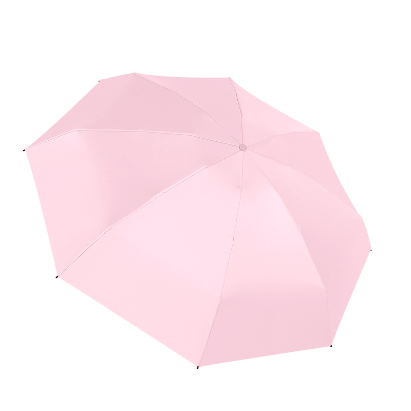 Capsule Umbrella Women's Rain and Rain Dual-Use Small Portable Mini Folding Vinyl Sun Shade Sun Parasol UV Protection