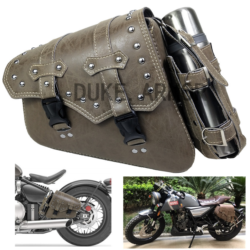 摩托车包侧边包带水壶包水杯袋哈雷无极300 500ac复古机车包挂包