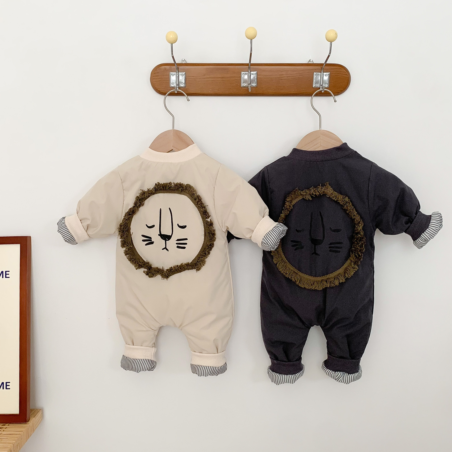 婴儿连体衣棉服冬装新生儿加厚哈衣外出抱服初生宝宝夹棉爬服棉袄