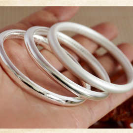 水贝银诚足银100克手镯银手镯全银工艺银镯实心纯银银手镯999足银