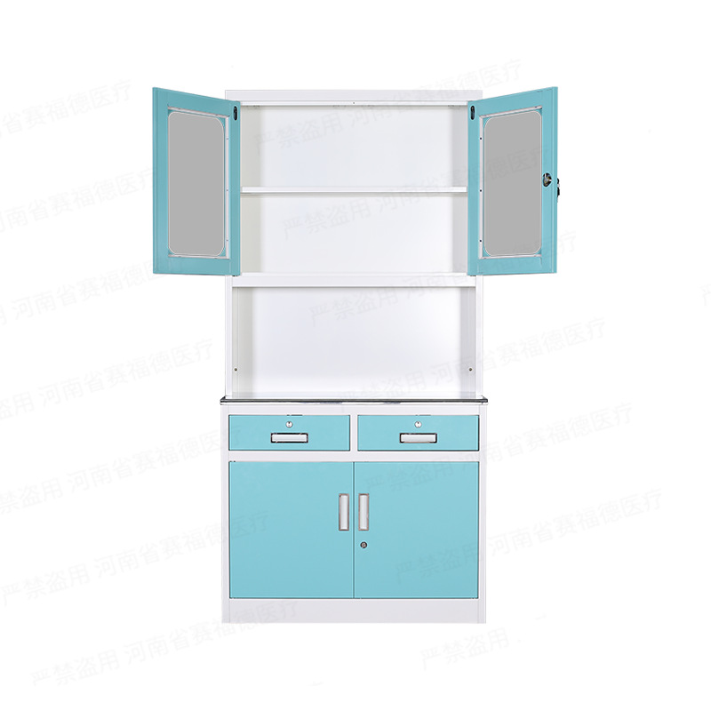 Stainless Steel Western Medicine Cabinet Disposal Table Clinic Medical Room Workbench Hospital Medicine Cabinet Dispensing Cabinet Sterile Western Medicine Cabinet