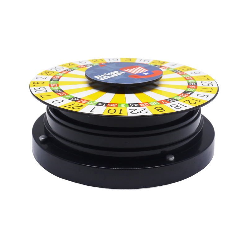 新品上市欧美风幸运轮盘 娱乐游戏转盘 大号运气抽奖电动转盘