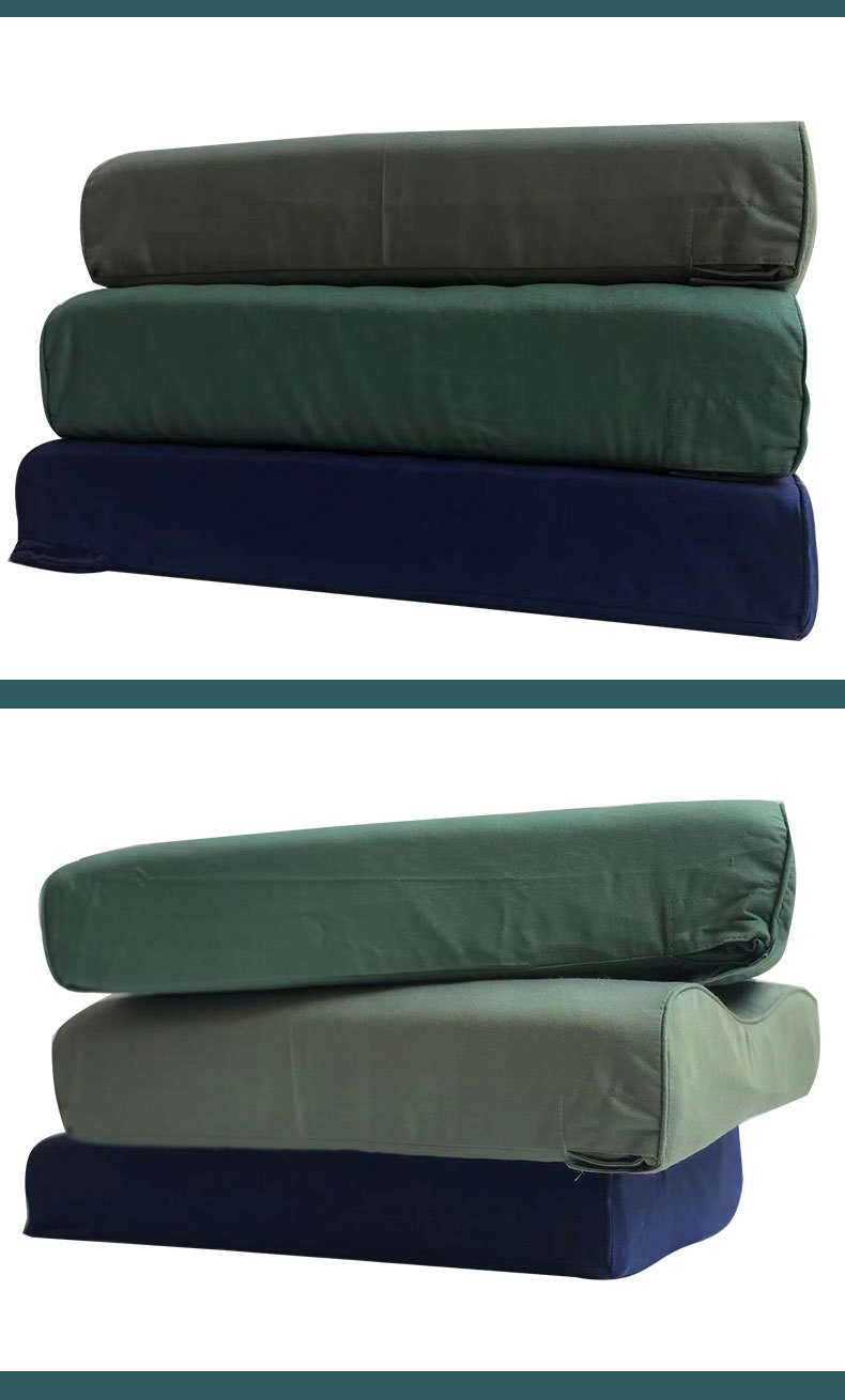 厂家批发路绿色学生军训劳保04枕头06枕头07枕头19枕头