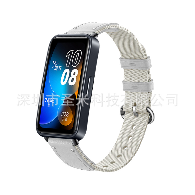 适用华为手环8/7/6nfc版表带编织尼龙band6表带honor荣耀7pro腕带