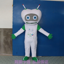 玩偶玩偶展示表演道具服行走牙齿机器人头套布偶卡通人偶服装衣服