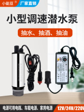 不锈钢直流抽酒泵酒水柴油泵煤油泉水12V24V220V潜水小型水泵家用