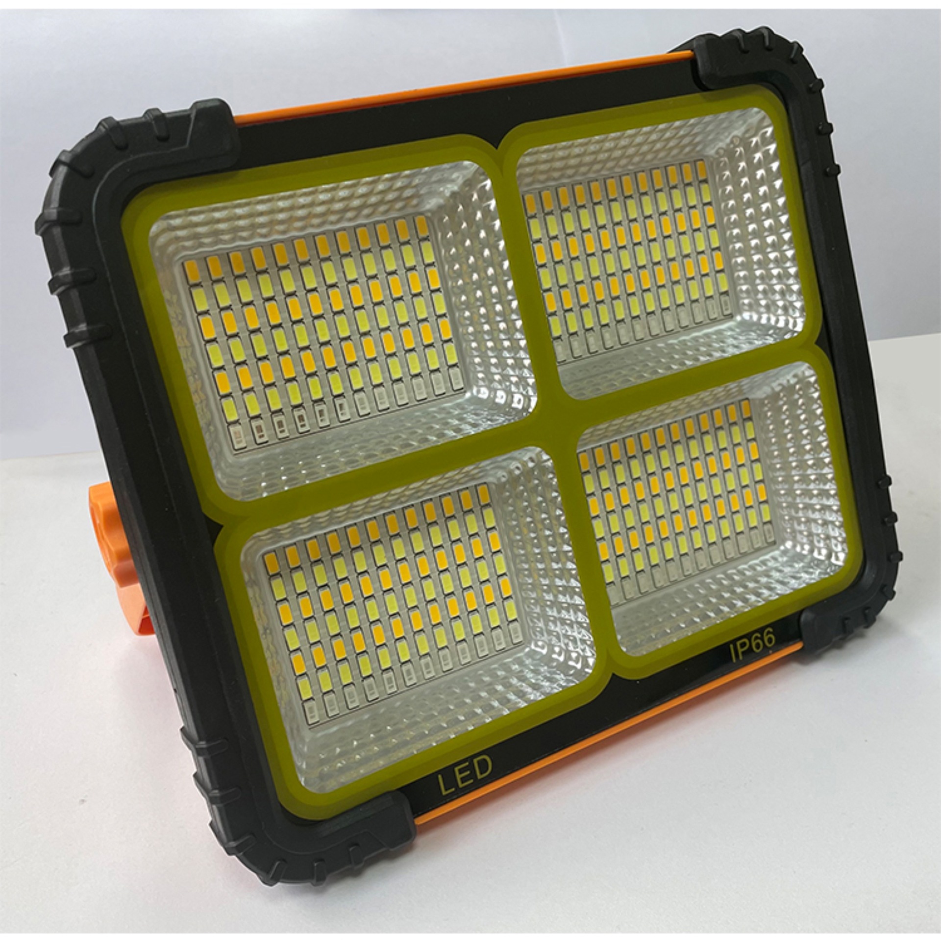 跨境太阳能一体化usb充电投光灯led泛光灯停电露营应急照明手提灯