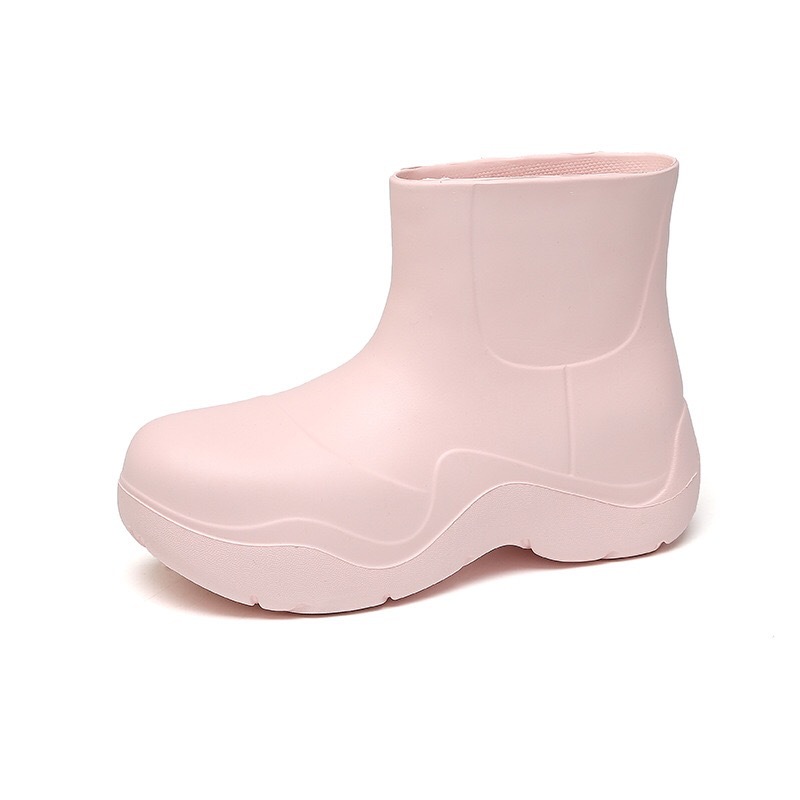 阿希哥mona网红同款雨鞋女夏季外穿时尚防水马丁雨靴中筒女款外穿