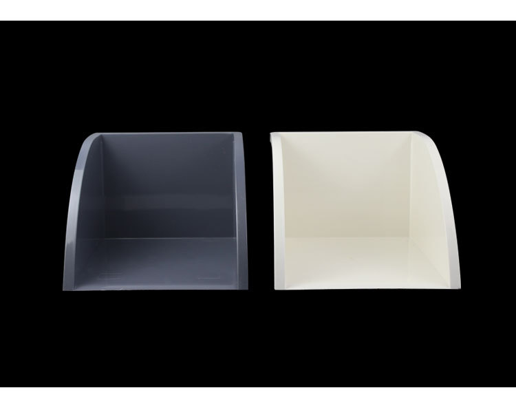 水簸箕pvc排水管下方雨成品集水斗墙角接灰色水簸箕雨水斗白色厚