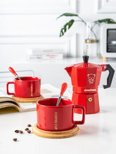JIH3意大利摩卡壶煮咖啡壶咖啡机家用煮咖啡的器具单阀手冲咖啡壶