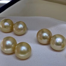 直播拍卖裸珠淡水海水南洋金珠正圆成品珍珠 万能使用链接_阿里巴巴找